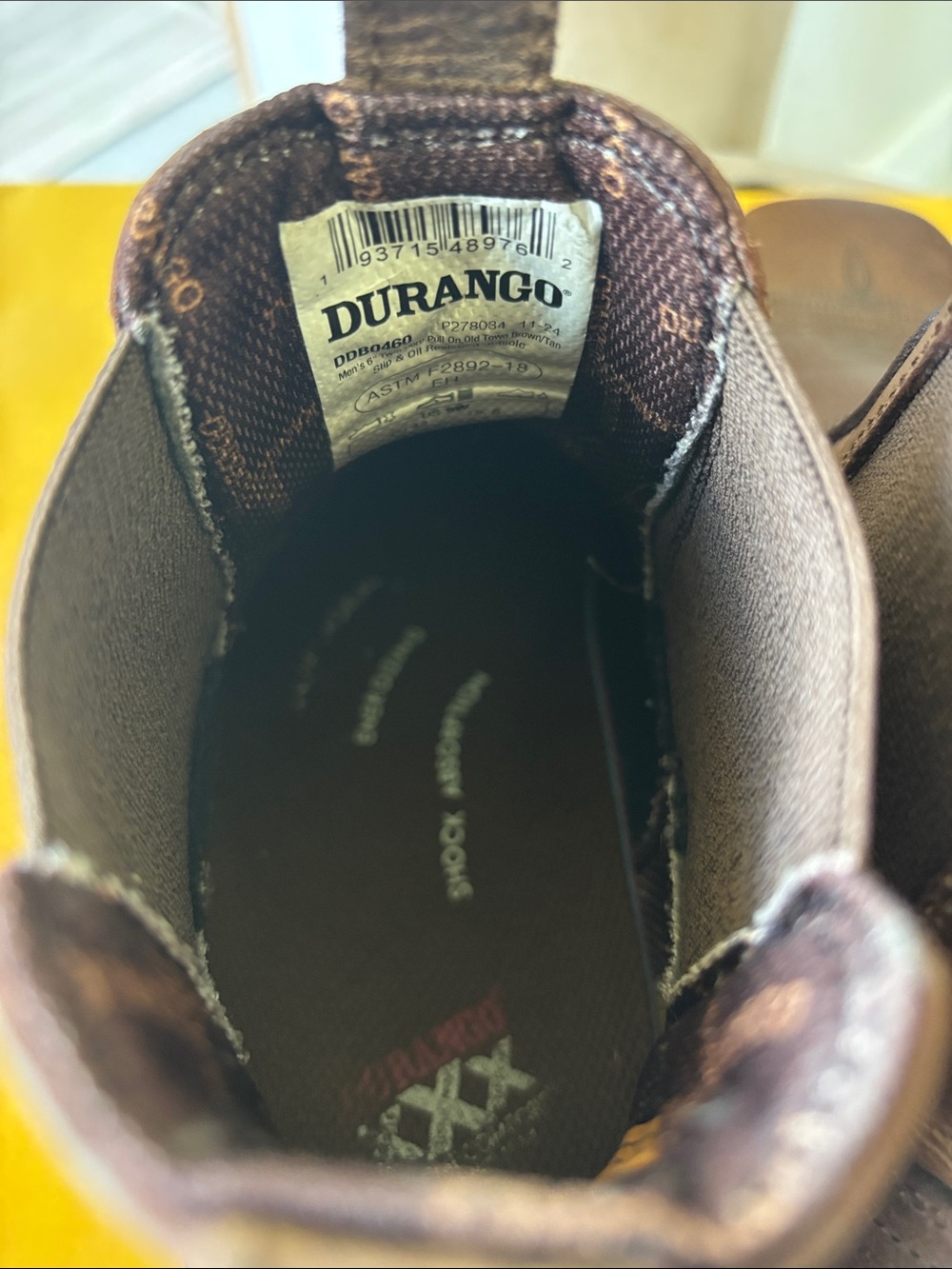 Durango Men’s Slip-On Leather Boots - Picture 8 of 10